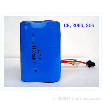 Lithium Battery Pack, 18500-1100mAh 11.1V, Electronic Toys, 10-15c Discharge, Rechargeable Battery, Li-ion Battery, Lithium Battery Pack, Li Ion Battery